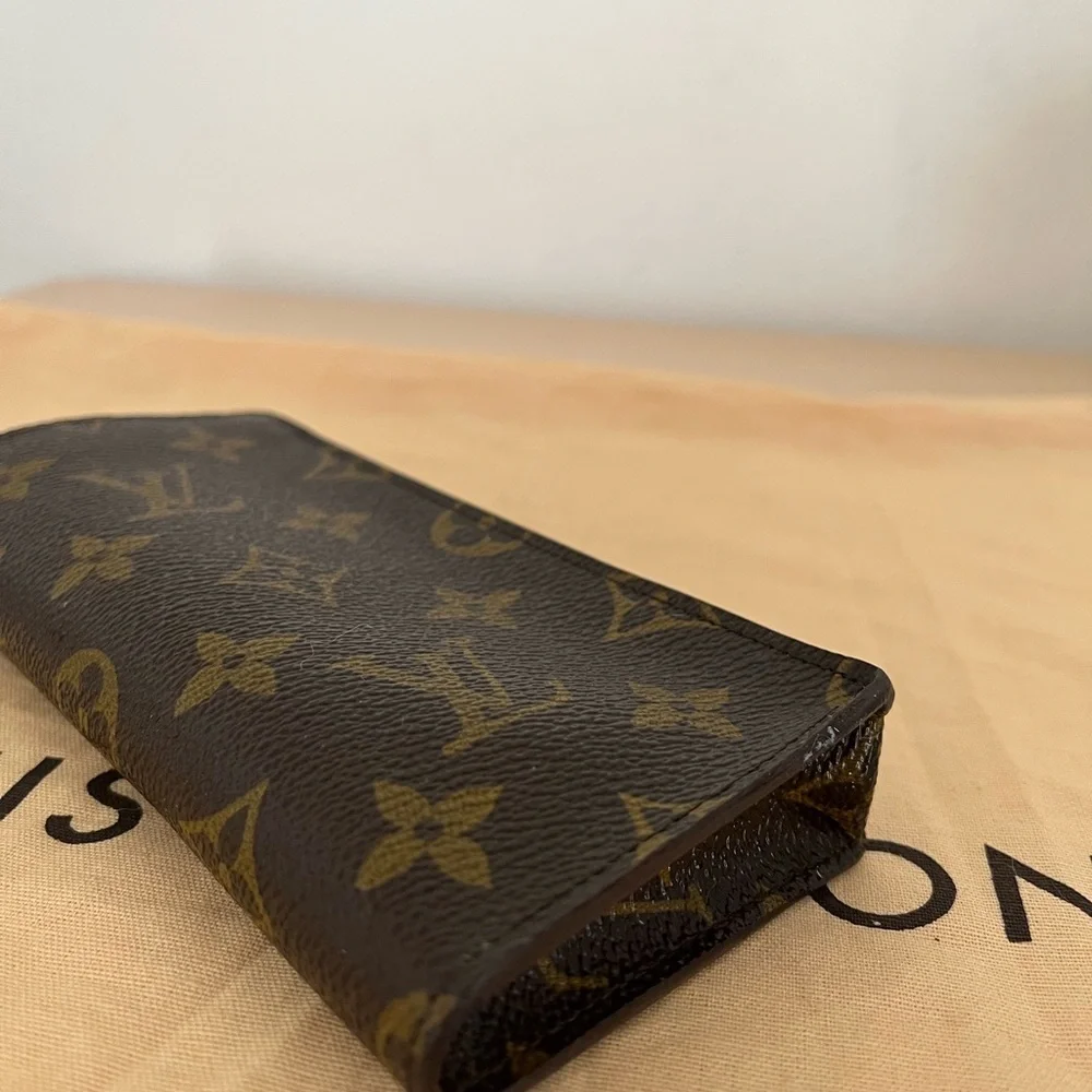 Louis Vuitton Eye Glass Case Monogram Rare 1996 France